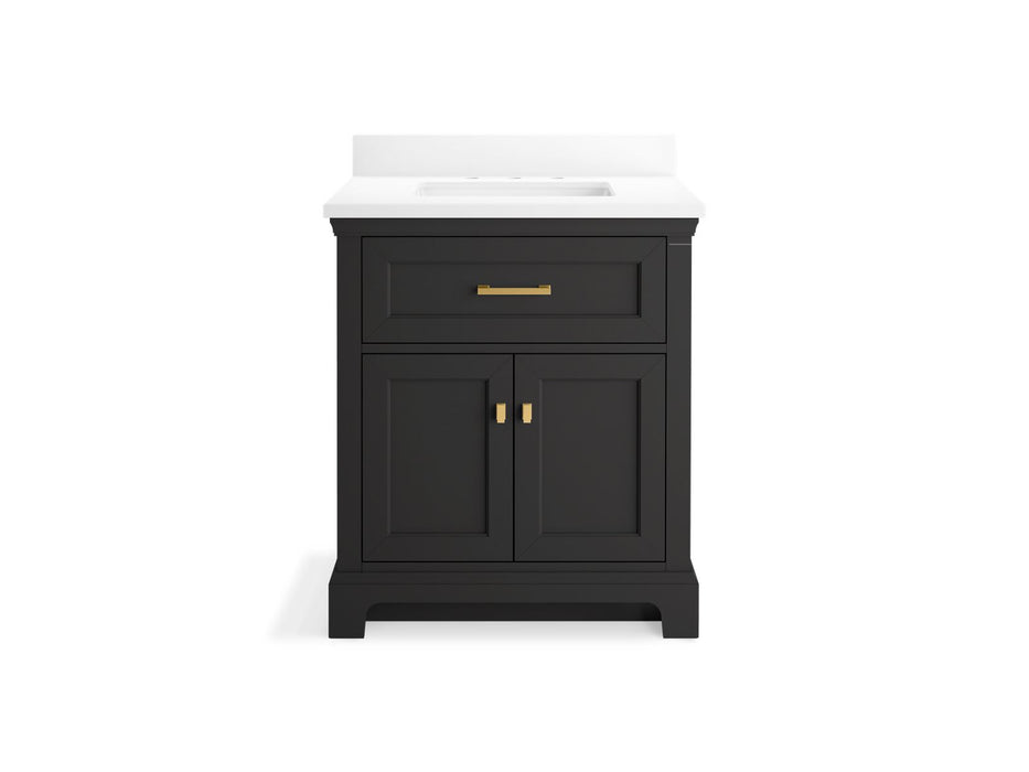 Kohler Charlemont 30" bathroom vanity cabinet with sink and quartz top