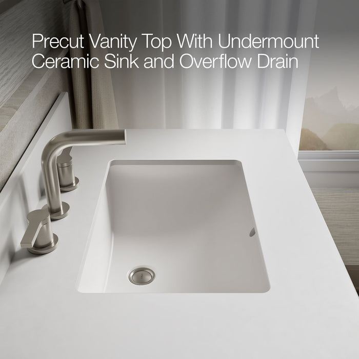 KOHLER K-29260-BD1 Charlemont 30" bathroom vanity cabinet with sink and quartz top