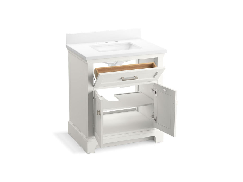 Kohler Charlemont 30" bathroom vanity cabinet with sink and quartz top