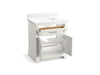 KOHLER K-29260-BD1 Charlemont 30" bathroom vanity cabinet with sink and quartz top, white - view 2