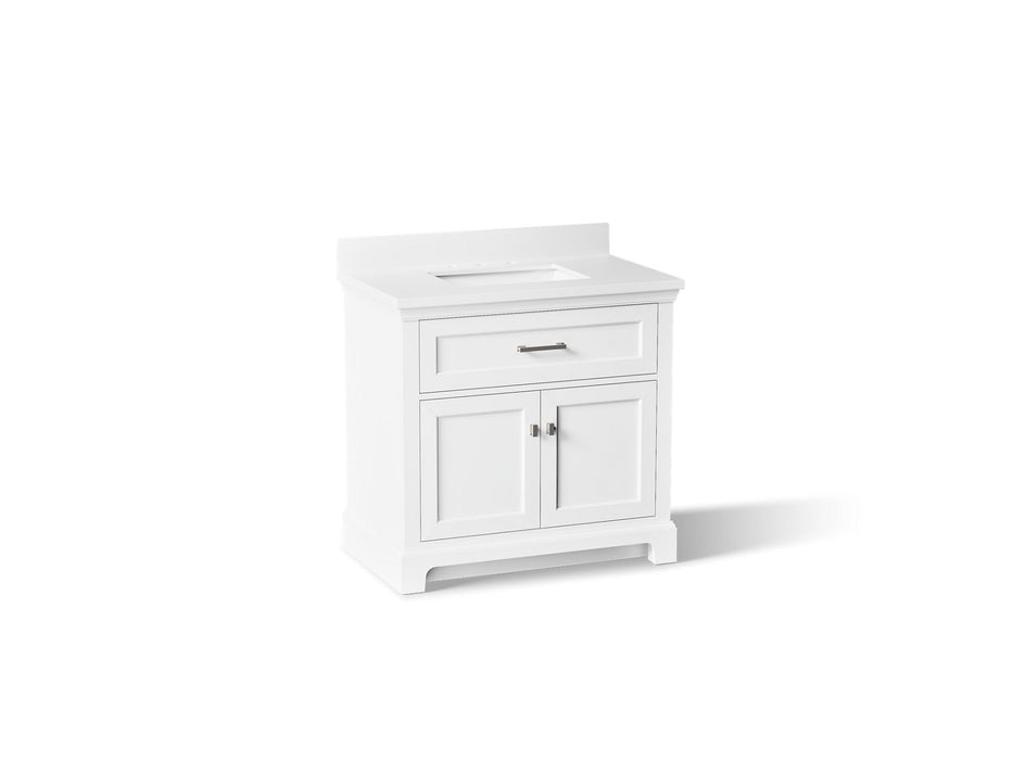 KOHLER K-29261-BD1 Charlemont 36" bathroom vanity cabinet with sink and quartz top