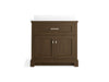 Kohler Charlemont 36" bathroom vanity cabinet with sink and quartz top