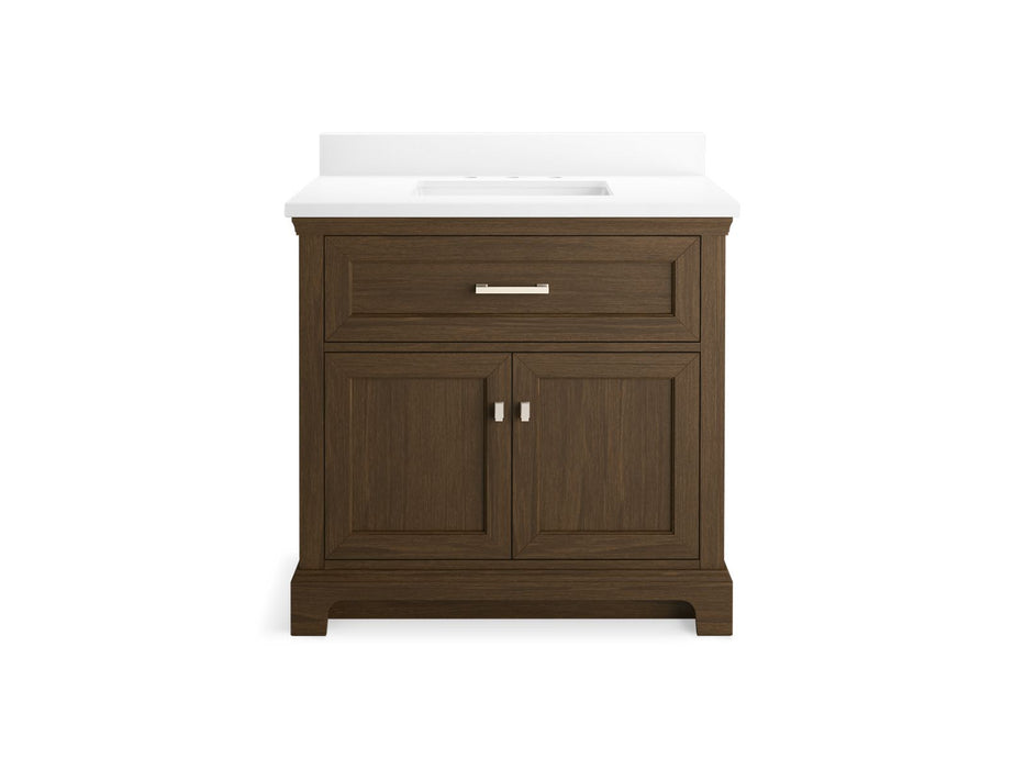 Kohler Charlemont 36" bathroom vanity cabinet with sink and quartz top