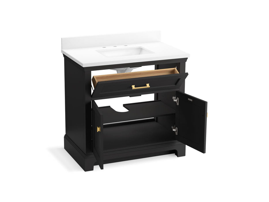 Kohler Charlemont 36" bathroom vanity cabinet with sink and quartz top