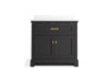 Kohler Charlemont 36" bathroom vanity cabinet with sink and quartz top