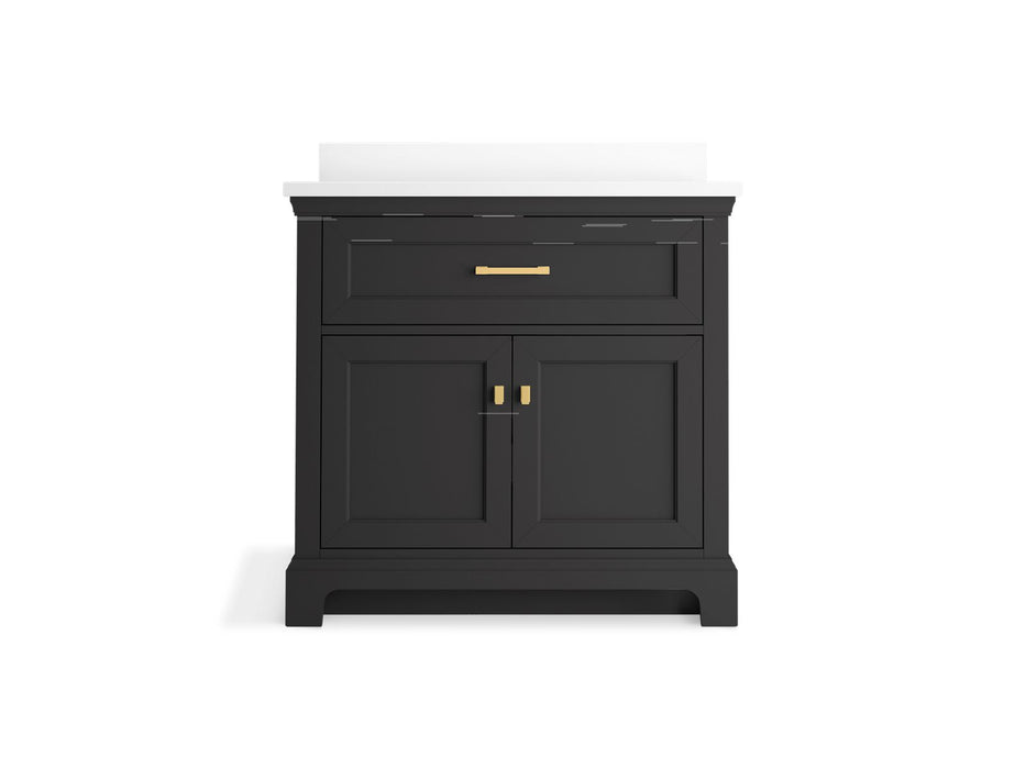 Kohler Charlemont 36" bathroom vanity cabinet with sink and quartz top