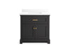 Kohler Charlemont 36" bathroom vanity cabinet with sink and quartz top