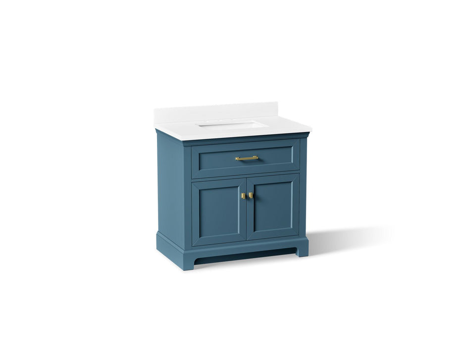Kohler Charlemont 36" bathroom vanity cabinet with sink and quartz top