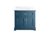 Kohler Charlemont 36" bathroom vanity cabinet with sink and quartz top