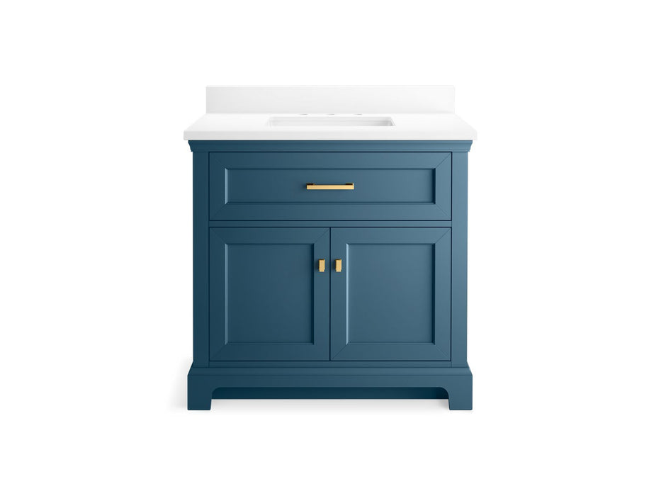 Kohler Charlemont 36" bathroom vanity cabinet with sink and quartz top