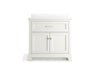 Kohler Charlemont 36" bathroom vanity cabinet with sink and quartz top