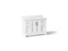 KOHLER K-29262-BD1 Charlemont 48" bathroom vanity cabinet with sink and quartz top