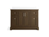 Kohler Charlemont 48" bathroom vanity cabinet with sink and quartz top