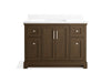 Kohler Charlemont 48" bathroom vanity cabinet with sink and quartz top