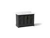 Kohler Charlemont 48" bathroom vanity cabinet with sink and quartz top