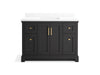 Kohler Charlemont 48" bathroom vanity cabinet with sink and quartz top