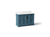 Kohler Charlemont 48" bathroom vanity cabinet with sink and quartz top