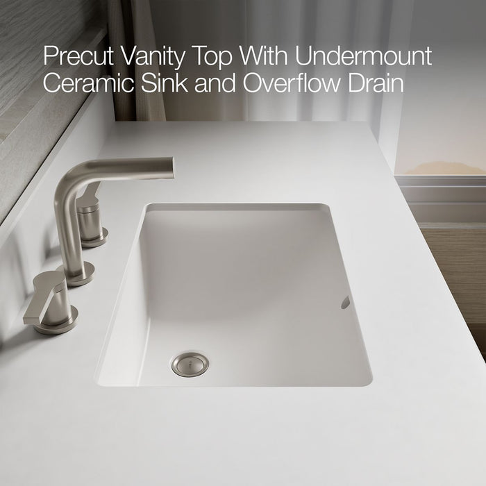 KOHLER K-29262-BD1 Charlemont 48" bathroom vanity cabinet with sink and quartz top