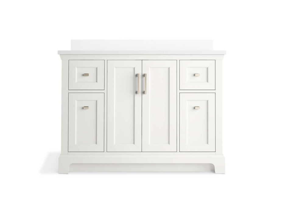 Kohler Charlemont 48" bathroom vanity cabinet with sink and quartz top