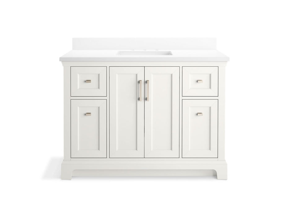 Kohler Charlemont 48" bathroom vanity cabinet with sink and quartz top