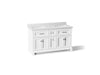 KOHLER K-29263-BD1 Charlemont 60" bathroom vanity cabinet with sinks and quartz top