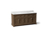 KOHLER KOHLER K-29264-BD1 Charlemont 72" bathroom vanity cabinet with sinks and quartz top
