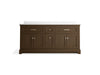 KOHLER KOHLER K-29264-BD1 Charlemont 72" bathroom vanity cabinet with sinks and quartz top