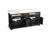 KOHLER KOHLER K-29264-BD1 Charlemont 72" bathroom vanity cabinet with sinks and quartz top