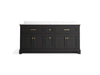 KOHLER KOHLER K-29264-BD1 Charlemont 72" bathroom vanity cabinet with sinks and quartz top