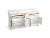 KOHLER KOHLER K-29264-BD1 Charlemont 72" bathroom vanity cabinet with sinks and quartz top