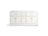 KOHLER KOHLER K-29264-BD1 Charlemont 72" bathroom vanity cabinet with sinks and quartz top