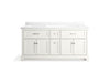 KOHLER KOHLER K-29264-BD1 Charlemont 72" bathroom vanity cabinet with sinks and quartz top