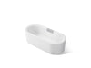 Kohler Volute 63" x 28-3/8" freestanding bath with shroud
