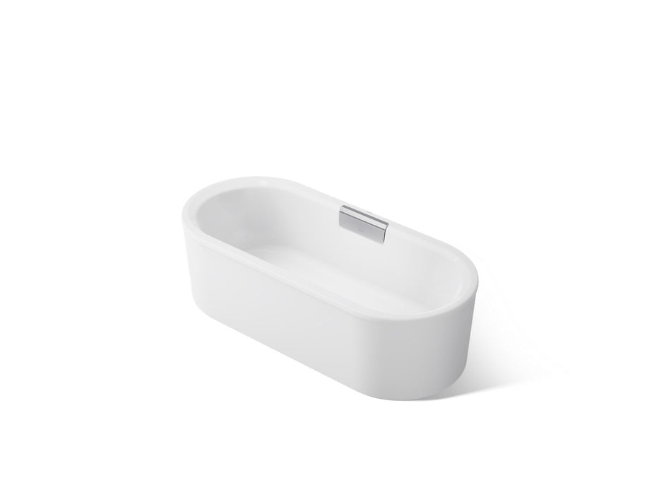 Kohler Volute 63" x 28-3/8" freestanding bath with shroud