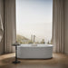 Kohler Volute 63" x 28-3/8" freestanding bath with shroud