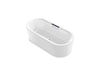 KOHLER K-29325-0 Volute 63" x 28-3/8" freestanding bath with shroud
