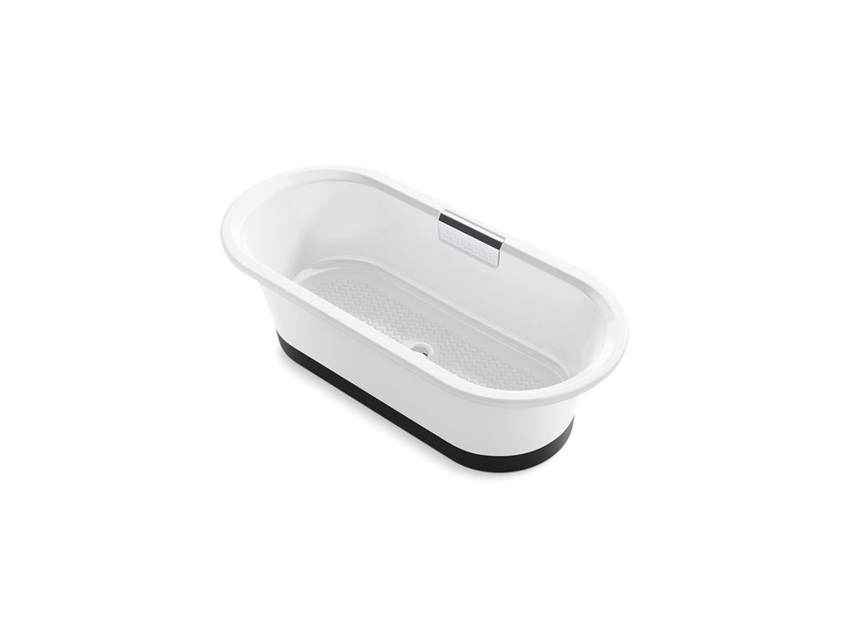 KOHLER K-29326-0B7 Volute 63" x 28-3/8" freestanding bath with base