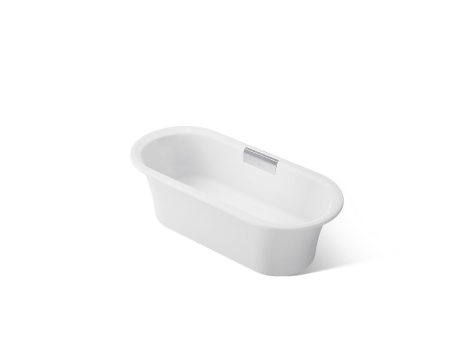 KOHLER K-29326-0 Volute 63" x 28-3/8" freestanding bath with base