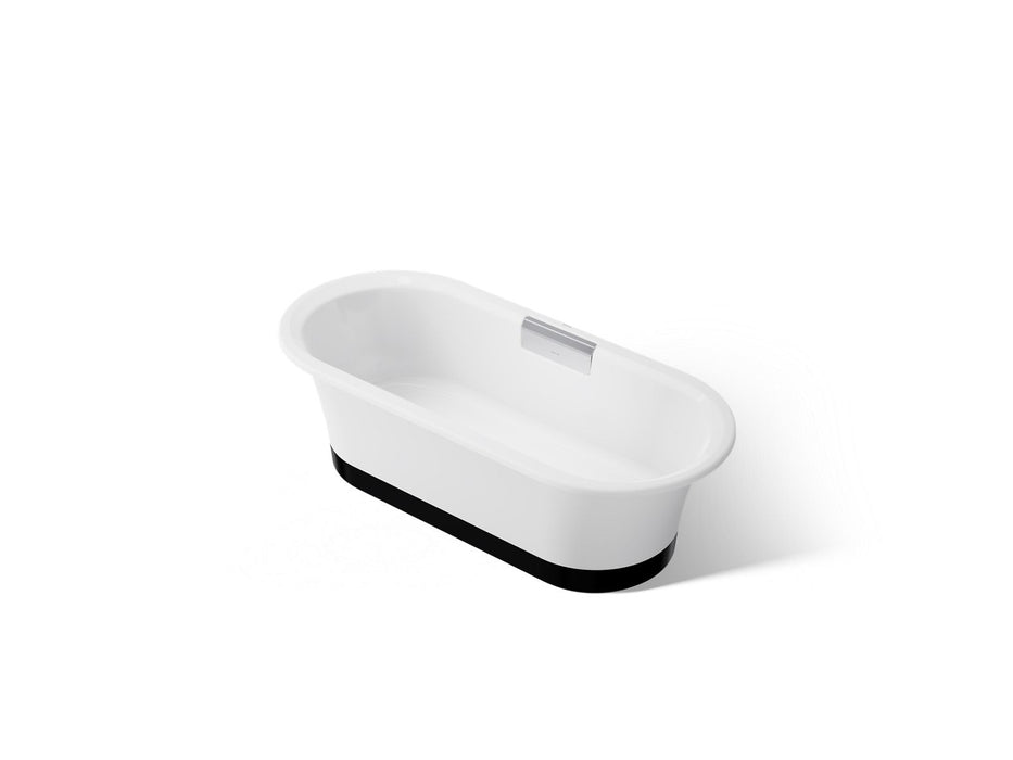 KOHLER K-29326-0B7 Volute 63" x 28-3/8" freestanding bath with base