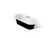KOHLER K-29326-P5 Volute 63" x 28-3/8" freestanding bath with base