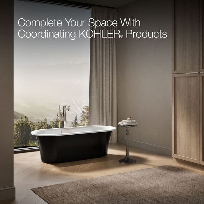 KOHLER K-29326-P5 Volute 63" x 28-3/8" freestanding bath with base