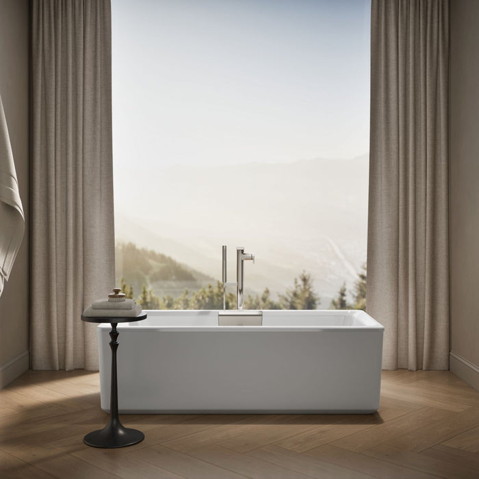 KOHLER K-29327-0 Volute 63" x 28-3/8" freestanding bath with shroud