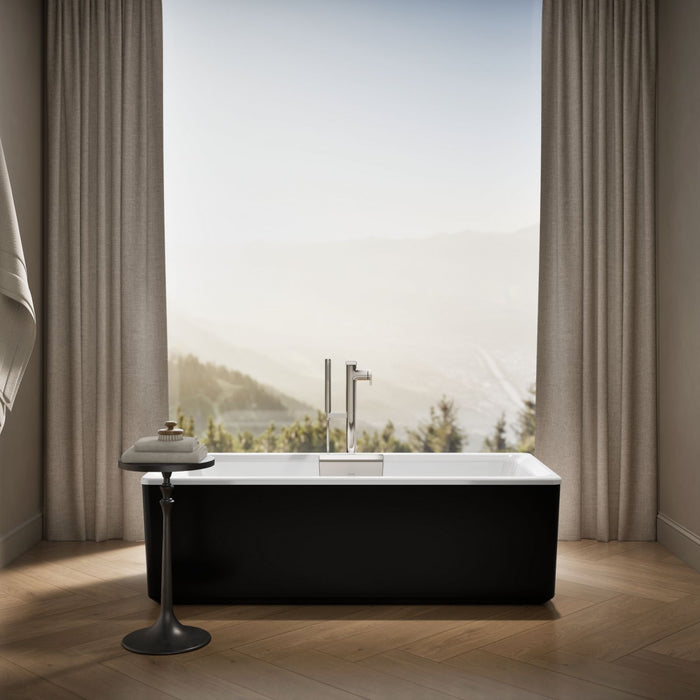 KOHLER K-29327-7 Volute 63" x 28-3/8" freestanding bath with shroud