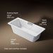 KOHLER K-29328-0 Volute 63" x 28-3/8" freestanding bath with base