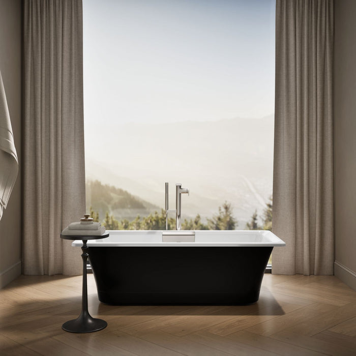 KOHLER K-29328-P5 Volute 63" x 28-3/8" freestanding bath with base