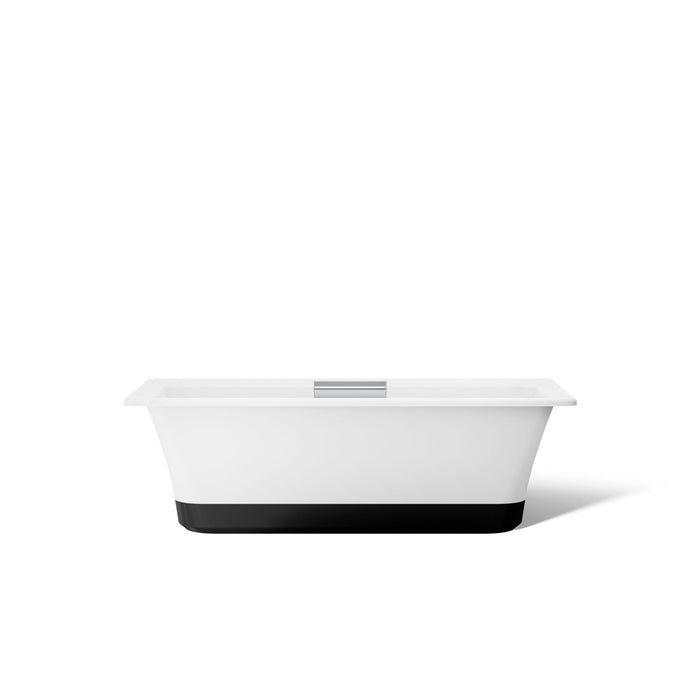 KOHLER K-29328-0B7 Volute 63" x 28-3/8" freestanding bath with base