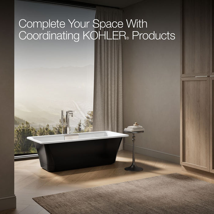 Kohler Volute 63" x 28-3/8" freestanding bath with base