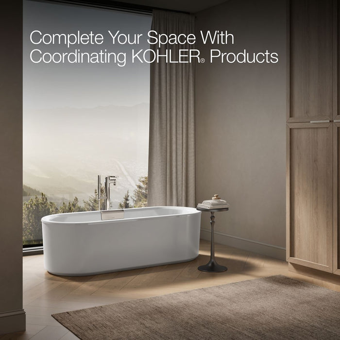 Kohler Volute 70-7/8" x 30-3/8" freestanding bath with shroud