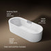 KOHLER K-29329-0 Volute 70-7/8" x 30-3/8" freestanding bath with shroud