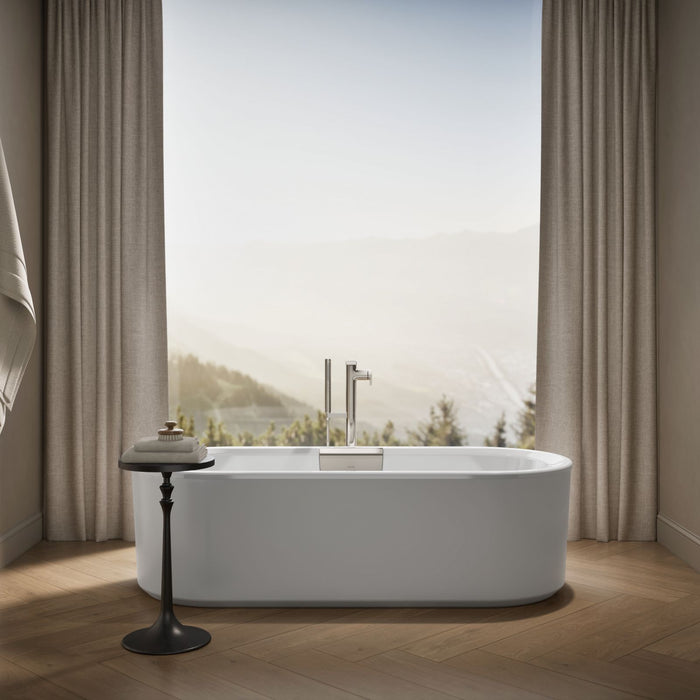 KOHLER K-29329-0 Volute 70-7/8" x 30-3/8" freestanding bath with shroud